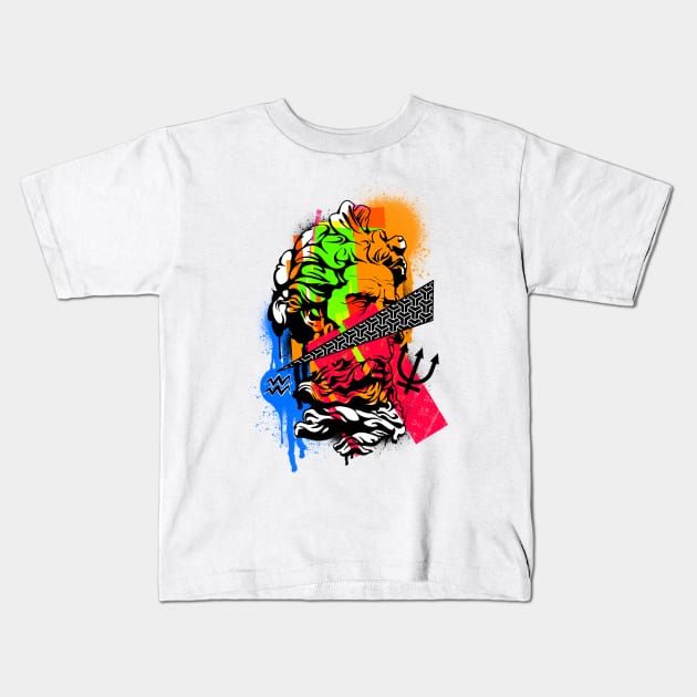 Poseidon Kids T-Shirt by BSKR